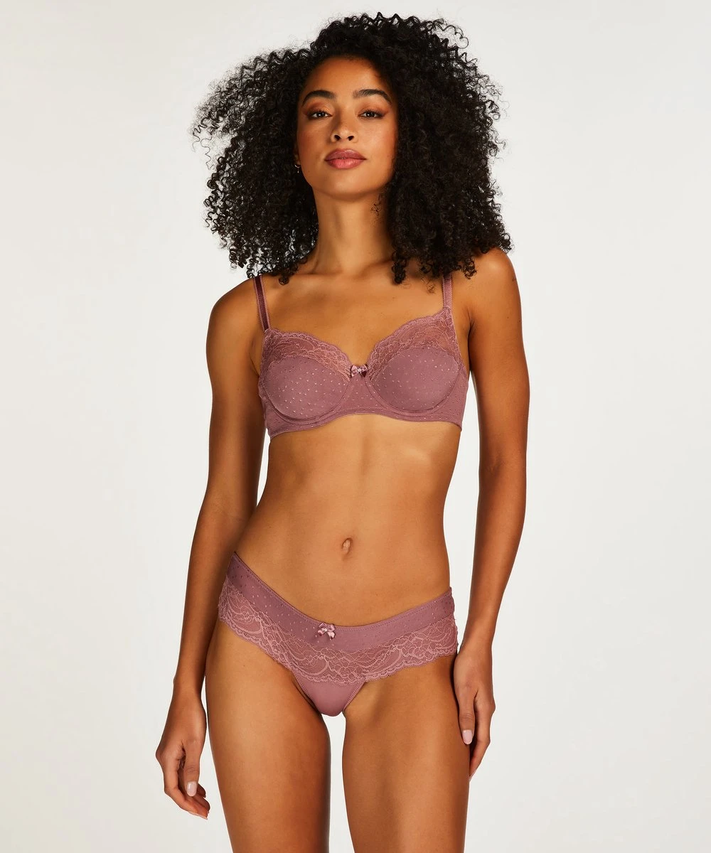 Hunkemöller Dames Lingerie Niet-voorgevormde Beugel Bh Sophie - Paars - Maat F100 7 Hunkemöller Dames Lingerie Niet-voorgevormde Beugel Bh Sophie - Paars - Maat F100 - Afbeelding 5
