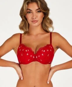 Hunkemöller Dames Lingerie Voorgevormde Beugel Bh Violet - Rood - Maat D90 -Triumph Winkel 1000x1200 56