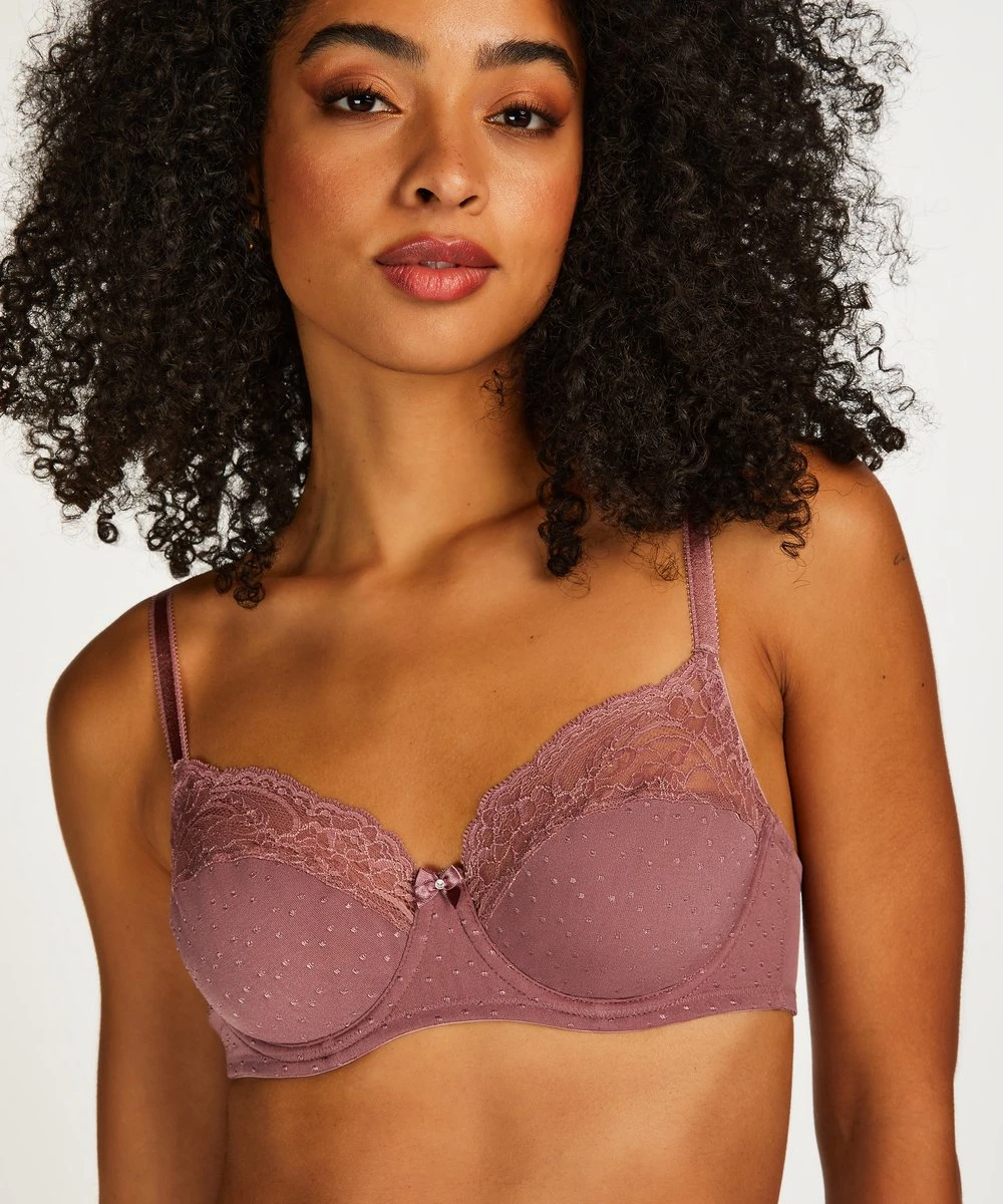 Hunkemöller Dames Lingerie Niet-voorgevormde Beugel Bh Sophie - Paars - Maat E90 8 Hunkemöller Dames Lingerie Niet-voorgevormde Beugel Bh Sophie - Paars - Maat E90 - Afbeelding 6