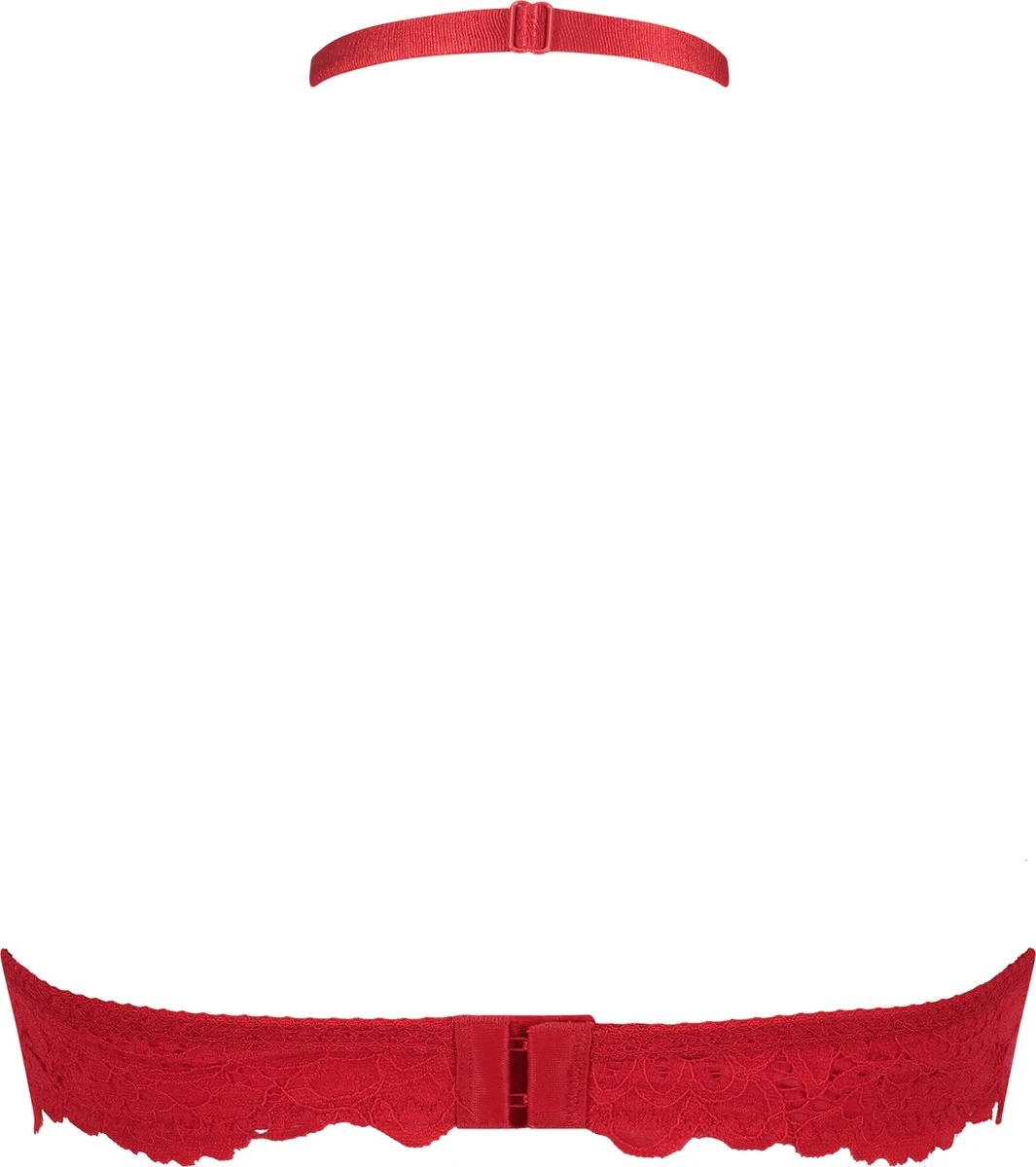 Hunkemöller Dames Lingerie Halter Bralette Shiloh - Rood - Maat L 4 Hunkemöller Dames Lingerie Halter Bralette Shiloh - Rood - Maat L - Afbeelding 2