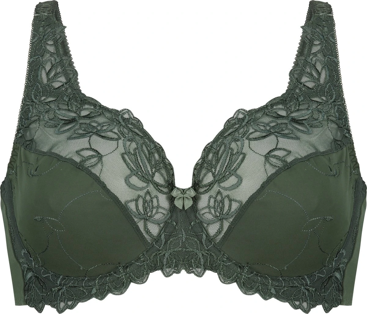 Hunkemöller Dames Lingerie Niet-voorgevormde Beugel Bh Diva - Groen - Maat D70 3 Hunkemöller Dames Lingerie Niet-voorgevormde Beugel Bh Diva - Groen - Maat D70