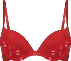 Hunkemöller Dames Lingerie Voorgevormde Maximizer Beugel Bh Violet - Rood - Maat A75