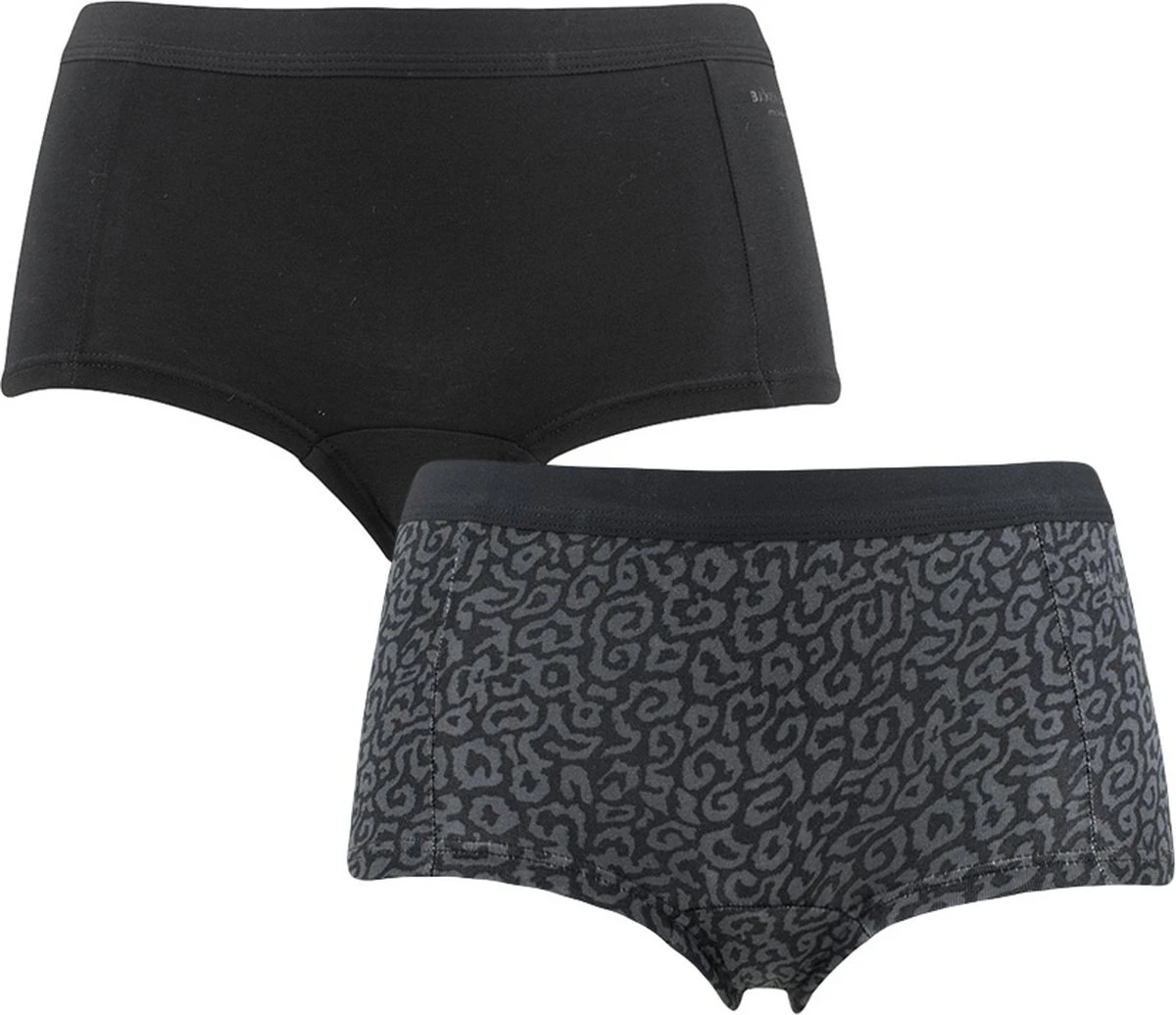 Björn Borg Dames Cotton Stretch 2P Mini Boxershorts Zwart - S 3 Björn Borg Dames Cotton Stretch 2P Mini Boxershorts Zwart - S