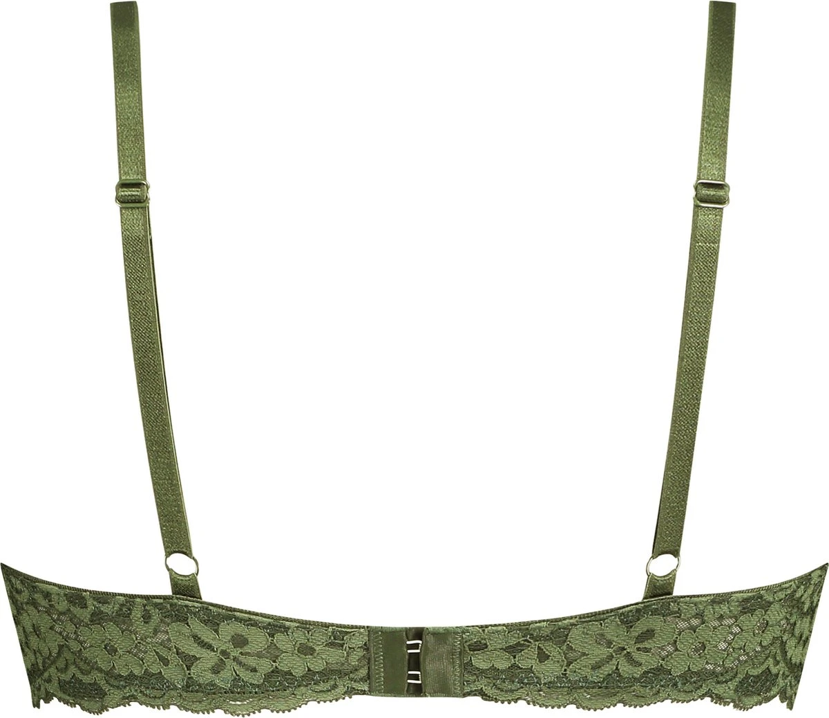 Hunkemöller Dames Lingerie Voorgevormde Push-up Beugel Bh Rose - Groen - Maat B80 4 Hunkemöller Dames Lingerie Voorgevormde Push-up Beugel Bh Rose - Groen - Maat B80 - Afbeelding 2