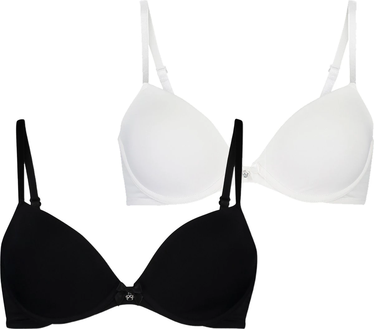 Hunkemöller Dames Lingerie 2-pack Voorgevormde Beugel Bh - Zwart - Maat E80 3 Hunkemöller Dames Lingerie 2-pack Voorgevormde Beugel Bh - Zwart - Maat E80