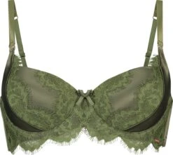 Hunkemöller Dames Lingerie Voorgevormde Beugel Bh Hannako - Groen - Maat C90