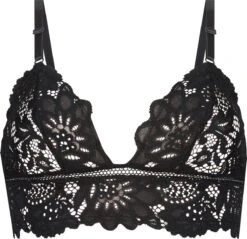 Hunkemöller Dames Lingerie Bralette Shiloh - Zwart - Maat M