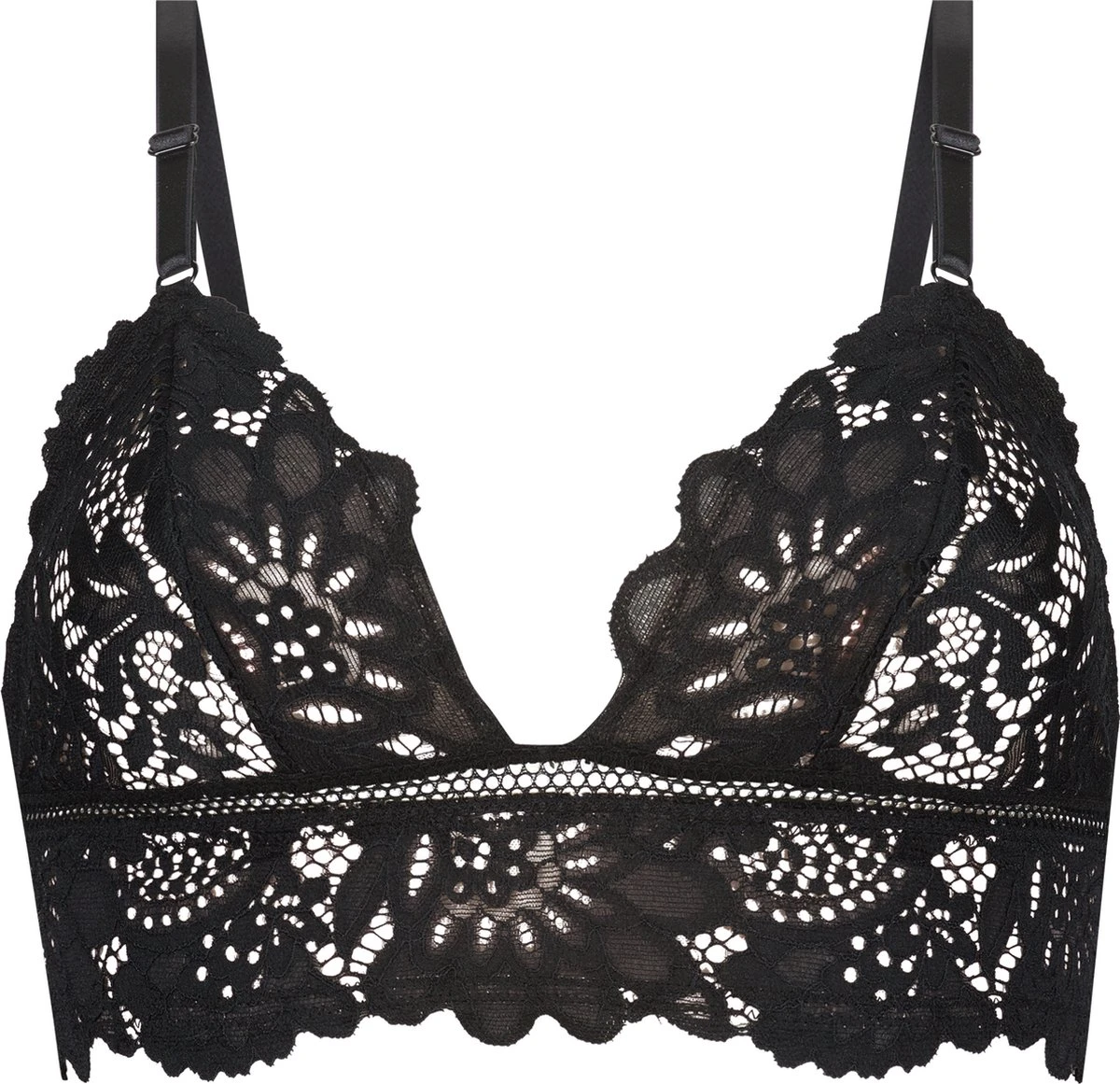 Hunkemöller Dames Lingerie Bralette Shiloh - Zwart - Maat S 3 Hunkemöller Dames Lingerie Bralette Shiloh - Zwart - Maat S