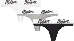 Malelions String Dames 3-Pack White/Grey/Black