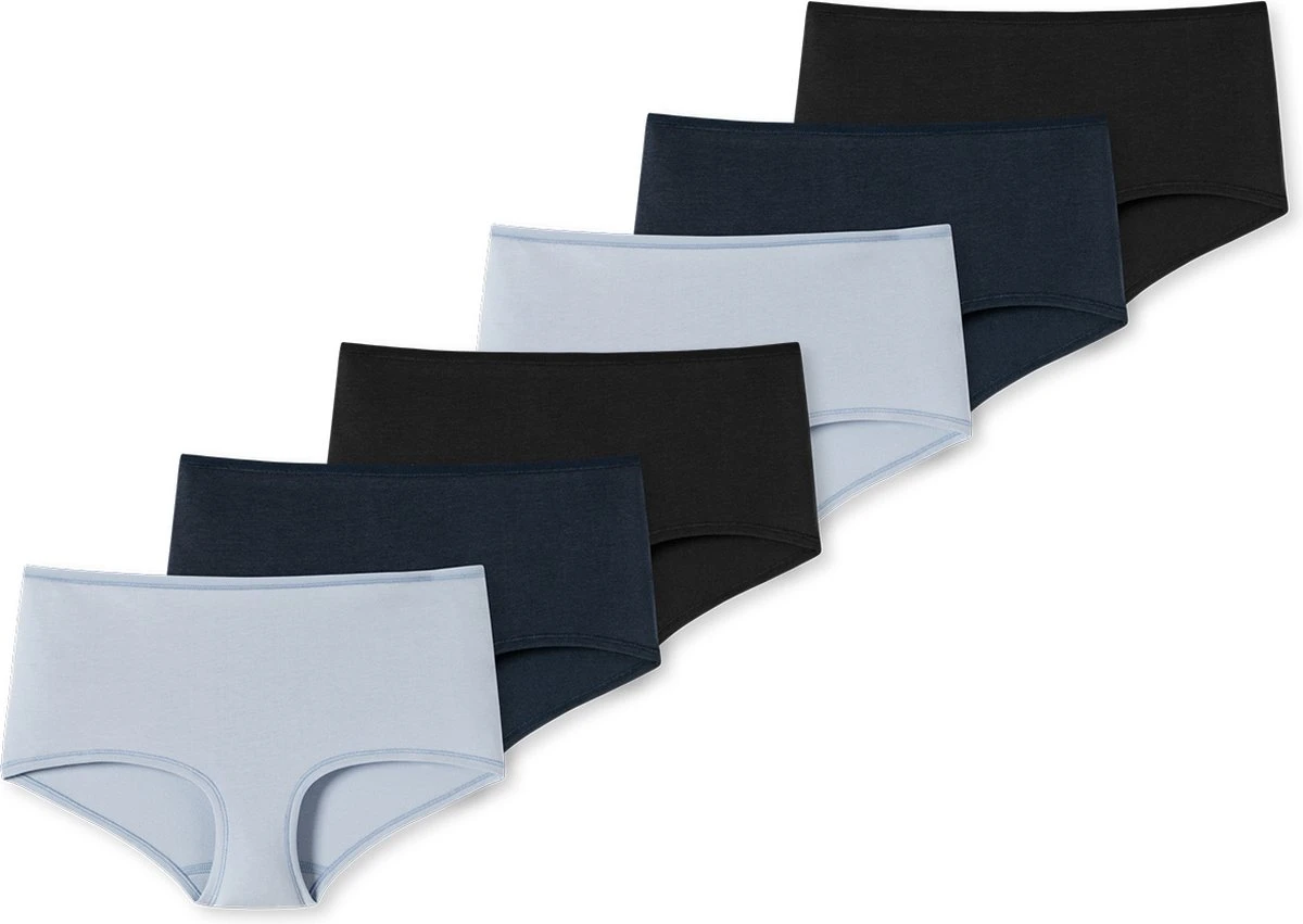 Schiesser Dames Shorts Slip 6 Pack 95/5 Organic Cotton 3 Schiesser Dames Shorts Slip 6 Pack 95/5 Organic Cotton