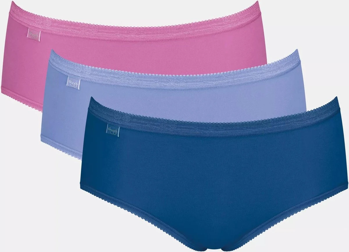 Sloggi Sloggi Basic+ Midi C3P Dames Onderbroek - Maat 38 2 Sloggi Sloggi Basic+ Midi C3P Dames Onderbroek - Maat 38