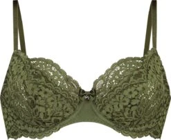Hunkemöller Dames Lingerie Niet-voorgevormde Beugel Bh Rose - Groen - Maat D85