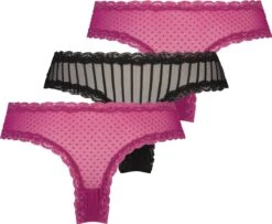 Hunkemöller Dames Lingerie 3-pack Brazilian Mesh - Paars - Maat XL -Triumph Winkel 1200x986 3