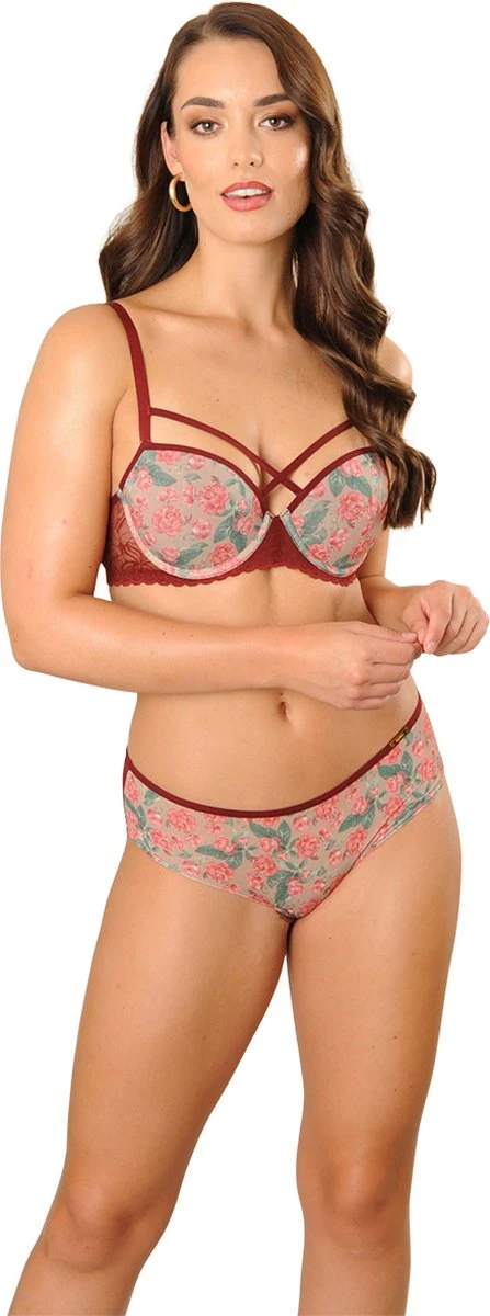 SAPPH - Fabulous Flower BH - Maat 75B - Blauw Bloemenprint 11 SAPPH - Fabulous Flower BH - Maat 75B - Blauw Bloemenprint - Afbeelding 9