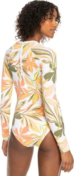 Roxy - Badpak Voor Dames - Onesie Met Lange Mouw - Bright White Subtly Salty Flat - Wit - Maat XS (34) -Triumph Winkel 504x1200 2