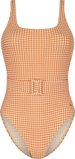 Beachlife Pied De Poule Dames Badpak - Maat 44 (XXL)