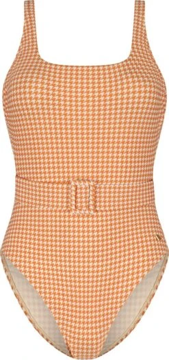 Beachlife Pied De Poule Dames Badpak - Maat 42 (XL)