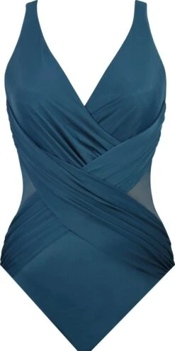 Miraclesuit Women's Solids Illusionists Crossover Badpak Groen 46 -Triumph Winkel 600x1200 6