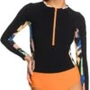 Roxy - Badpak Voor Dames - Onesie Met Lange Mouw En Halve Rits - Anthracite Flower Jammin - Maat XXL (44) -Triumph Winkel 624x1200 1