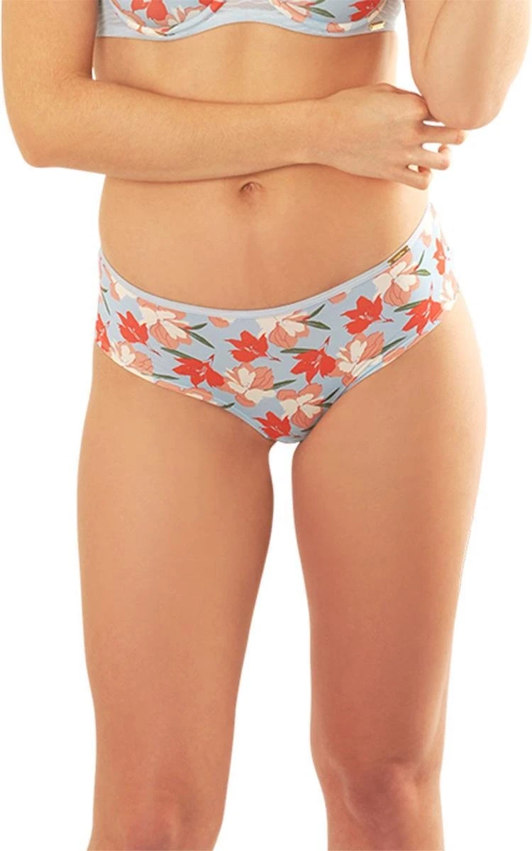 SAPPH - Fabulous Flower Short - Maat L - Blauw Bloemenprint - Dames 11 SAPPH - Fabulous Flower Short - Maat L - Blauw Bloemenprint - Dames - Afbeelding 9