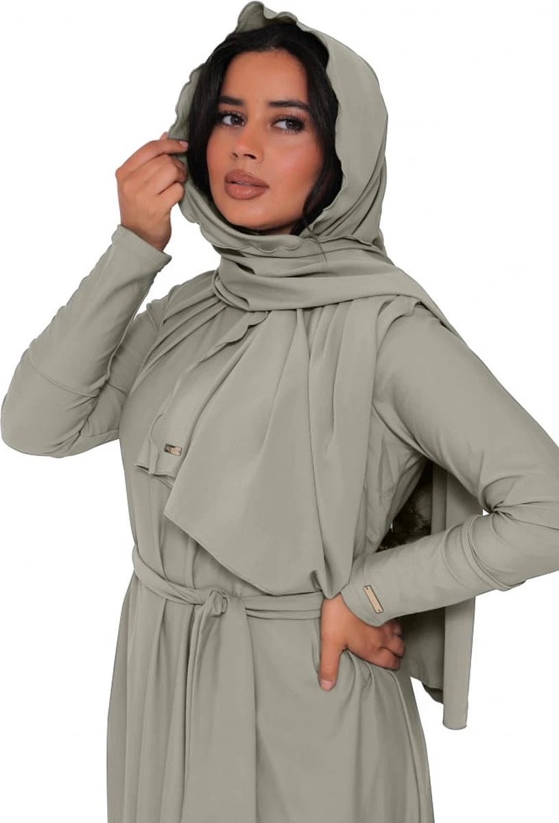 Burkini Saffier Taupe L, Badpak, Mykiny Brand 6 Burkini Saffier Taupe L, Badpak, Mykiny Brand - Afbeelding 4