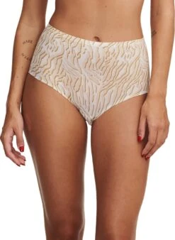 Chantelle Naadloze Taille Slip - Soft Strech - High Waist Brief - S - Creme