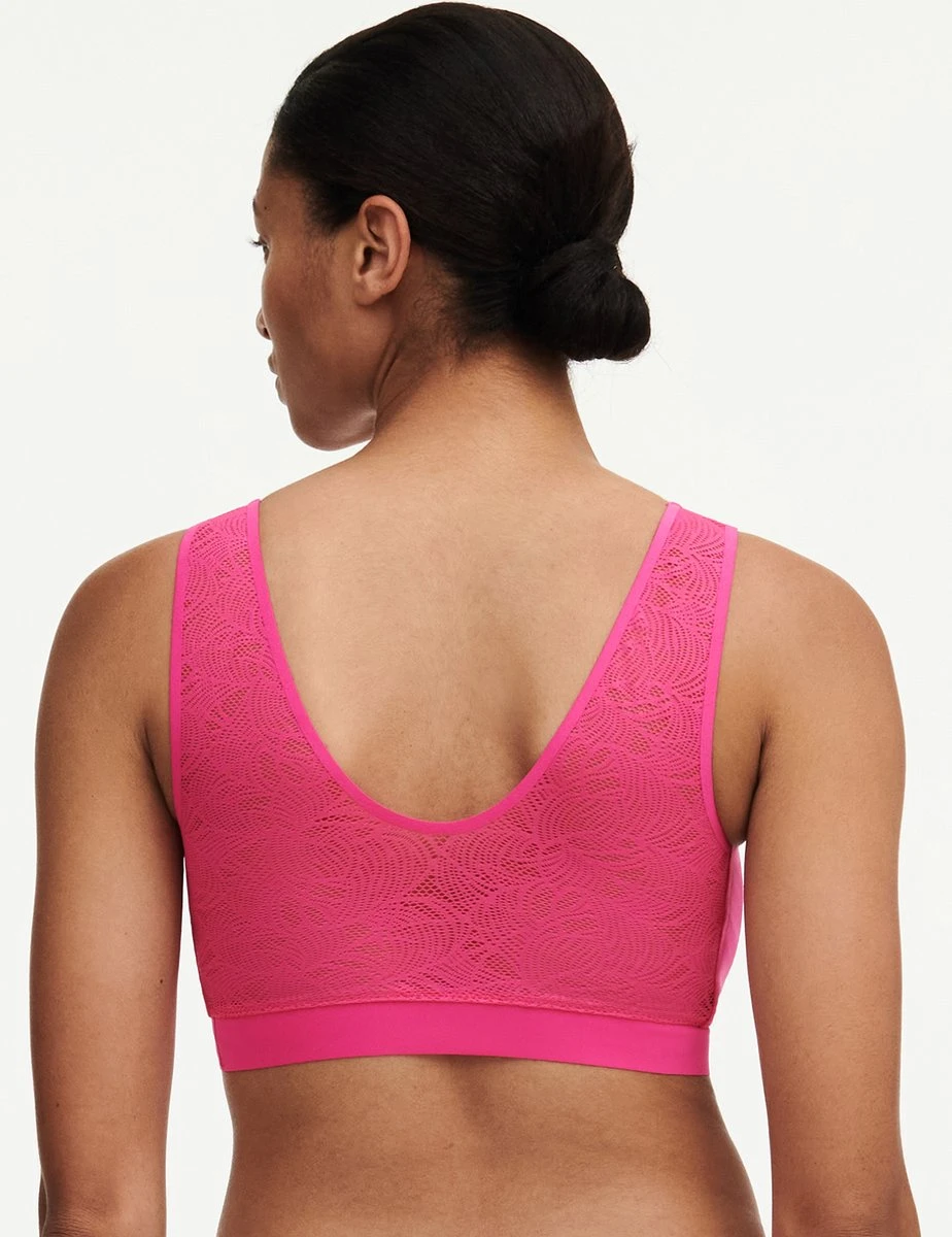 Chantelle SoftStretch Padded Top Lace - XS/S - Fuschia Purple 5 Chantelle SoftStretch Padded Top Lace - XS/S - Fuschia Purple - Afbeelding 3