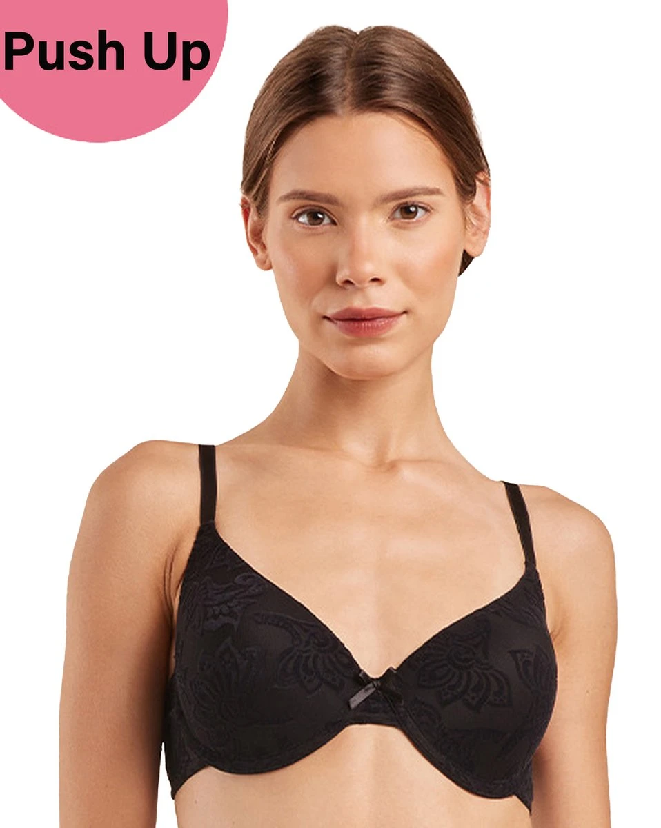 Vanilla - Dames Lingerie, Bh, Push-up Beugel Beha - Zwart - Maat 90B 3 Vanilla - Dames Lingerie, Bh, Push-up Beugel Beha - Zwart - Maat 90B