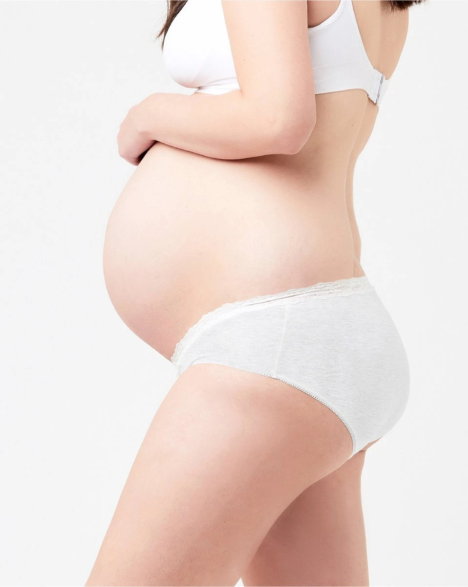 Organic Cotton Lacey Briefs Zwart, Maat L 7 Organic Cotton Lacey Briefs Zwart, Maat L - Afbeelding 5