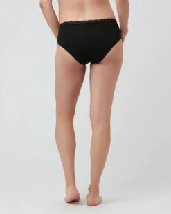 Organic Cotton Lacey Briefs Zwart, Maat S -Triumph Winkel 959x1200 16