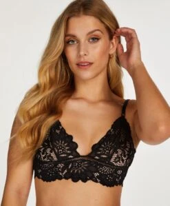 Hunkemöller Dames Lingerie Bralette Shiloh - Zwart - Maat XS -Triumph Winkel 991x1200